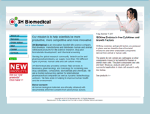 Tablet Screenshot of 3hbiomedical.com